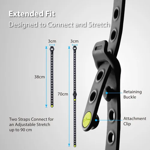 Vista 3 de BONE Bike Strap Lite (2 paquetes), portabicicletas y correas