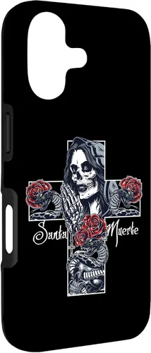 Vista 3 de Funda con diseño de calavera de Santa Muerte para iPhone 17