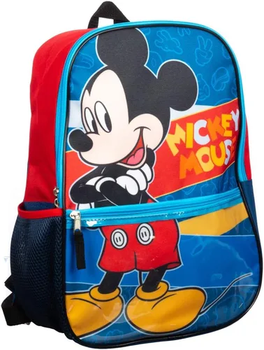 Vista 4 de Disney Mickey Mouse Character - Juego de mochila de 5 piezas con lonchera Mickey Mouse L