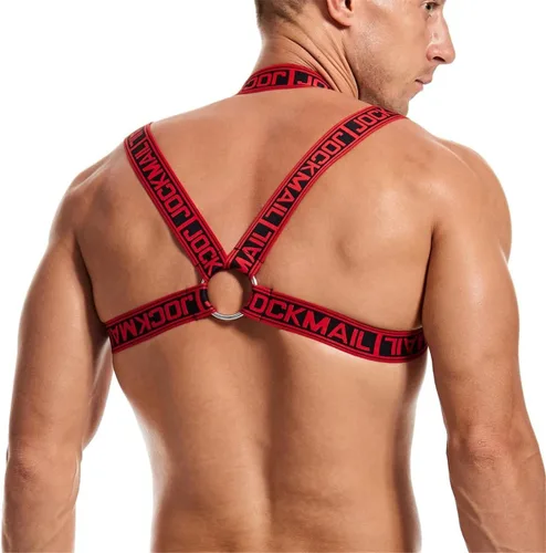 Vista 2 de JOCKMAIL Arnés de fitness para hombre con correa de hombro para hombre, ropa interior elástica cómoda y suspensorio