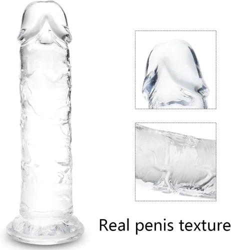 Vista 4 de Umania Consolador grande de 10 x 1.9 pulgadas para mujeres sexuales, material seguro para el cuerpo, pene grande realista con fuerte ventosa