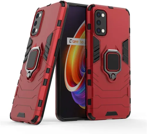 Vista 7 de LuluMain - Funda compatible con Realme7 Pro, soporte de anillo de metal a prueba de golpes (funciona con soporte magnético para automóvil), funda