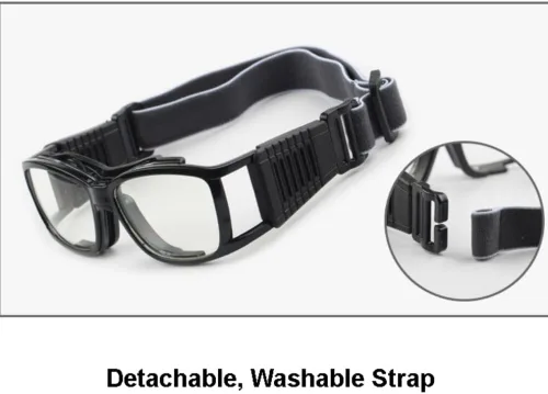 Vista 4 de Vintage Slimfit Basketball Glasses Protective Safety Sports Glasses