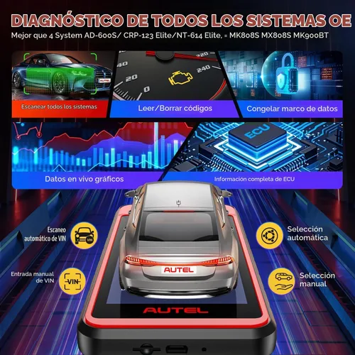 Vista 4 de Autel Escáner MaxiDiag MD909 PRO, herramienta de diagnóstico de todo