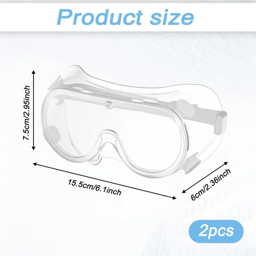 Vista 2 de ElevateTech Protector de pestañas y cejas, protector de gafas de ducha, paquete de 2 protectores de ojos ajustables para la cara y la ducha