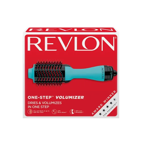 Vista 7 de REVLON - Secador de pelo de un paso y cepillo de aire caliente voluminizador, color menta, voluminizador menta, 1 unidad