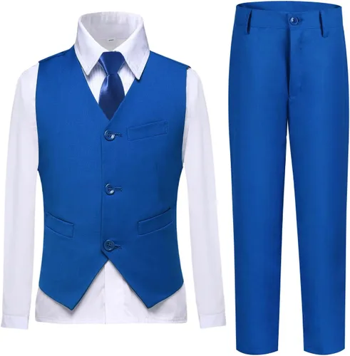 Vista 107 de Conjunto de chaleco para niños, trajes formales, trajes de boda, ropa de vestir