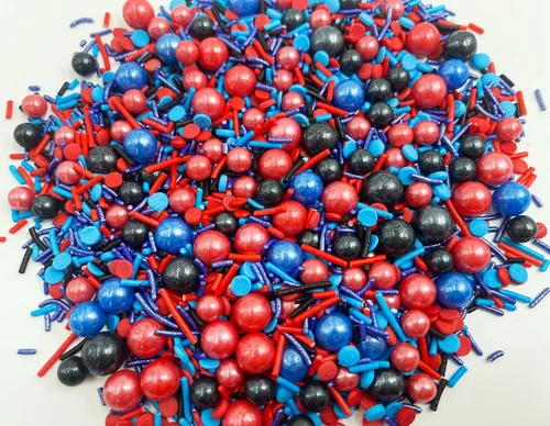 Vista 5 de Spiderman - Gránulos comestibles para decoración de pasteles de Navidad, 4.2 onzas, decoraciones de pasteles elegantes para decoraciones