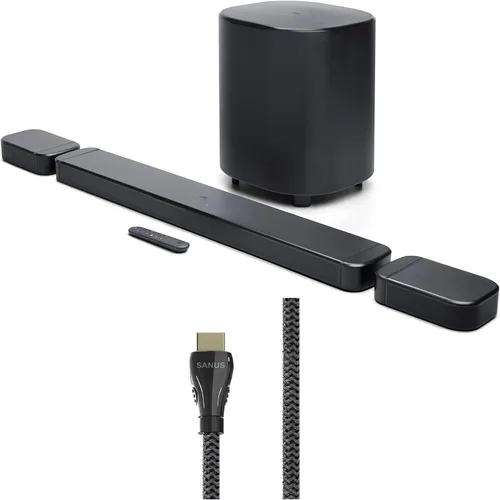 Vista 11 de JBL BAR-300-MK2 5.0 All-in-One Dolby Atmos Soundbar with a Sanus SAC-21HDMI2 2m HDMI Cable (2025)