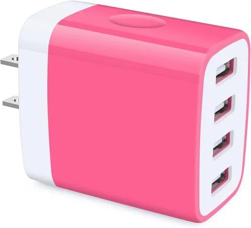 Vista 8 de Bloque de cargador para iPhone, 4.8A, cargador de pared USB, adaptador de corriente, cubo de carga, caja de ladrillo para iPhone 17 16e 16 15 14 13