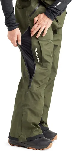 Vista 4 de Dakine Stoker Gore-Tex - Baberos de nieve de 3 capas para esquí, snowboard, color verde turba, talla S