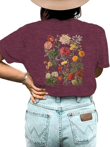 Vista 2 de Camisetas de talla grande para mujer, diseño de letras inspiradoras con texto en inglés Thankful
