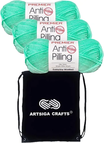 Vista 40 de Premier Yarns Antibolitas para todos los días Blancanieves 100-1 Dn100-1-Snow-White