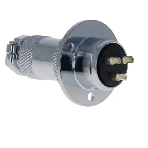 Vista 10 de Heyiarbeit Plata GX16 7A 2P Conector de Aviación Hembra Panel de Alambre Accesorios de chasis de alimentación Conector de metal Aviación 1 unids
