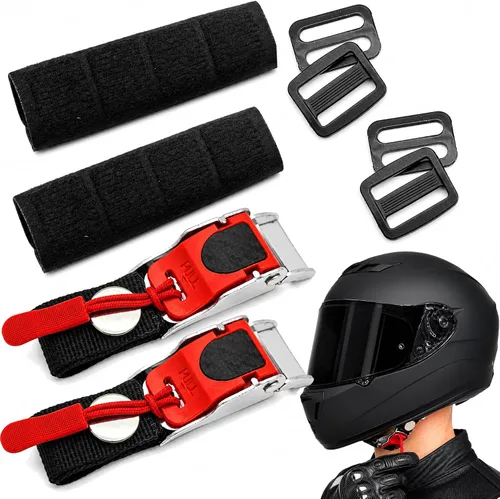 Vista 11 de Helmet Quick Release Buckle Kit, Metal Helmet Chin Strap Adapter, Compatible with Classic D-Rings Helmet