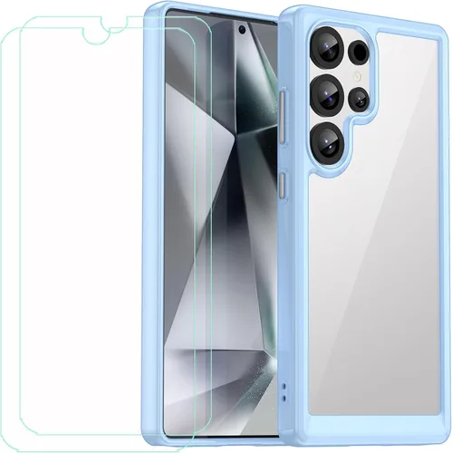 Vista 11 de Funda de TPU para ExAchat C25 Ultra + 2 HD de vidrio templado, carcasa protectora trasera – 9 dureza anti-arañazos protector de pantalla