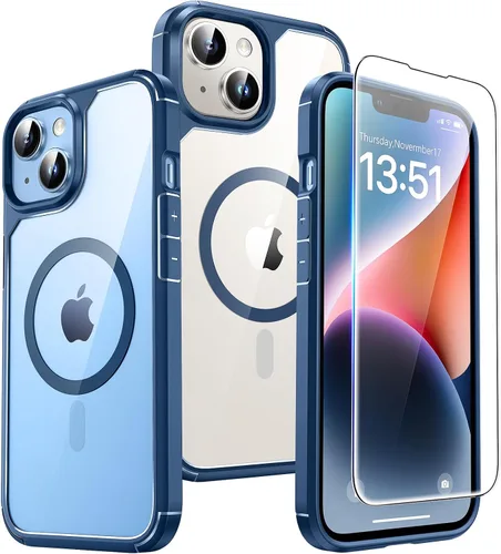 Vista 103 de TAURI Funda para iPhone 17, antiamarilleamiento con protector de pantalla, protección de grado militar, a prueba de golpes, delgada para iPhone 17