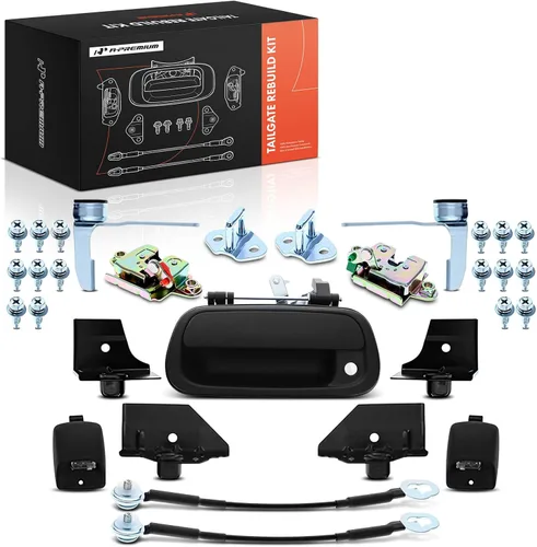 Vista 12 de A-Premium Kit de Reconstrucción de Puerta Trasera de 31 Piezas Compatible con Toyota Tundra 2000-2006, Marco de Manija de Puerta Trasera, Bisagra