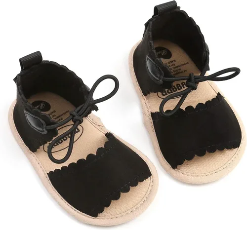 Vista 60 de Sandalias de verano para bebés, niñas y niños, unisex, antideslizantes, suela suave, transpirable, para primeros pasos, zapatos de playa al aire