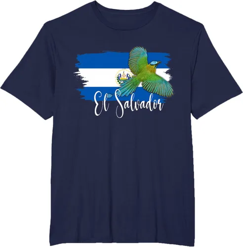 Vista 62 de Camiseta con la bandera de El Salvador, mapa de El Salvador, camiseta de Salvador para mujer, Negro