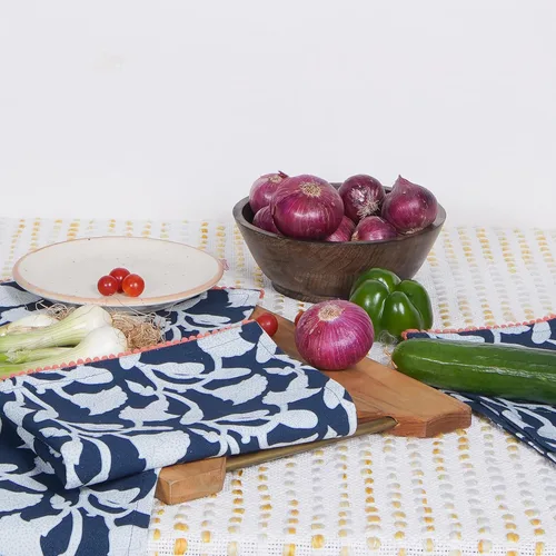 Vista 7 de TARAN LIVING Paños de Cocina y de Té Estampados de Algodón con Barra para Platos, 18 x 28 pulgadas con Ribetes, Juegos de Paños de Cocina de Algodón