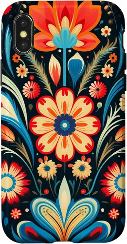 Vista 5 de Polish Folk Art Flower Pattern Poland Case for iPhone 17