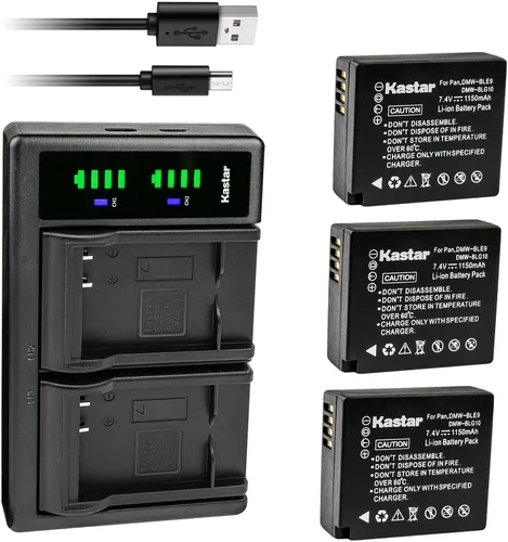 Vista 6 de Kastar Cargador de batería USB LTD2 para batería BP-DC15, cargador BC-DC15, D-Lux tipo 109, D-Lux 7, D-Lux 8, cámaras digitales C-Lux