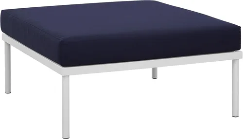 Vista 14 de Modway EEI-2601-WHI-WHI MO-EEI-2601-WHI-WHI Harmony Patio al aire libre Aluminio, sofá esquinero, blanco blanco