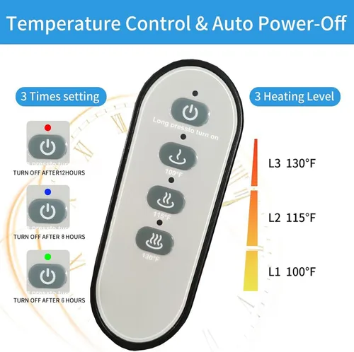Vista 7 de Cama autocalentable para mascotas con calor ajustable y diseño reversible, 3 ajustes de temperatura, funda extraíble lavable, base impermeable