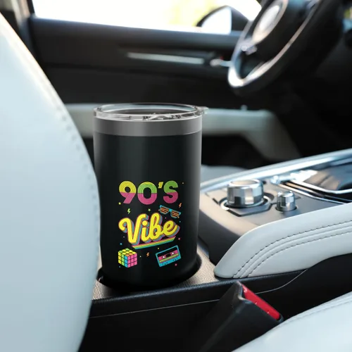 Vista 6 de 90s Nostalgia Retro Apparel - 90'S Vibe Retro Stainless Steel Insulated Tumbler