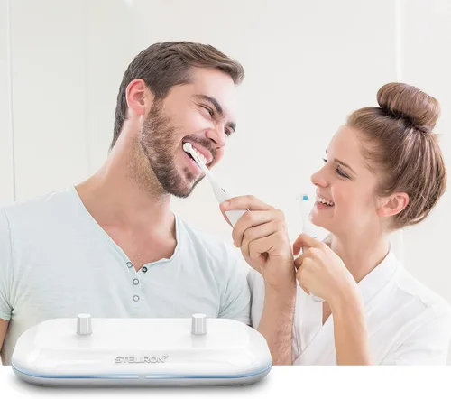 Vista 8 de Galvanox Cargador de cepillo de dientes dual 2 en 1 compatible con cepillos de dientes eléctricos Oral B, repuesto para 3757 - Funciona con modelos
