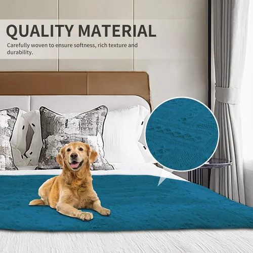 Vista 4 de Easy-Going funda de sofá de jacquard, geométrica, fundas para 3 cojines de sofá, para sofás seccionales con forma de L, funda de sofá para perros