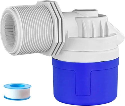 Vista 8 de Válvula de flotador de agua de 1" para tanque de agua, canales de agua, estanque, piscina, ganado 1 pulgada entrada lateral gran flujo automático
