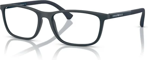 Vista 2 de Emporio Armani Gafas de sol rectangulares Ea3069 para hombre Lente azul mate/Demo