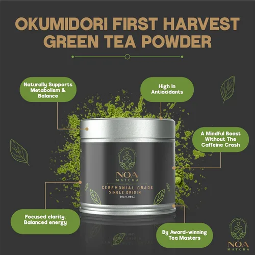 Vista 5 de NOA Matcha Matcha de origen único de grado ceremonial