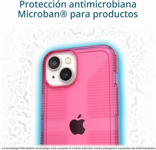 Vista 6 de Speck Funda transparente para iPhone 14 y iPhone 13 – Protección contra caídas, resistente a los arañazos y a prueba de amarilleo, funda de doble