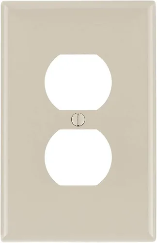 Vista 14 de Leviton Placa de pared de nailon Midway de 1 gang, 1 dúplex, tamaño Midway, 1 paquete, PJ8-E, negro