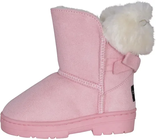 Vista 2 de bebe Botas de invierno para niñas, botas de piel sintética (bebéniño pequeñoniño grande), Negro