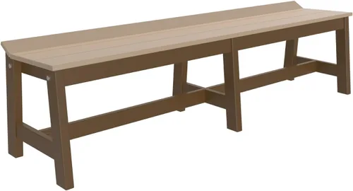 Vista 10 de Furniture Barn USA Poly Lumber - Banco de comedor de 41 pulgadas, caoba antigua multicolor (Antique Mahogany)