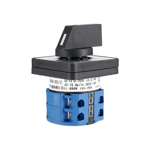 Vista 4 de Interruptor de cambio LW28-20 3 posiciones 8 terminales Selector de leva giratorio universal Interruptores de bloqueo 550V 20A