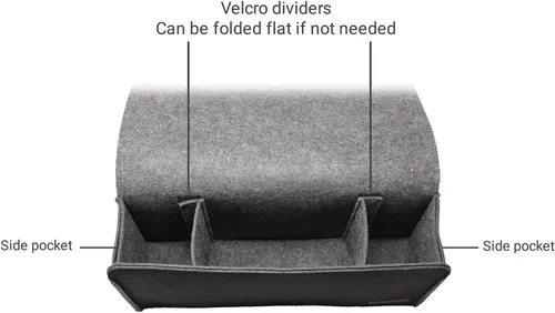 Vista 4 de VRGE - Organizador de juegos para mesita de noche, soporte de fieltro colgante para controladores de juegosauricularesMeta Oculus Quest 32 VR