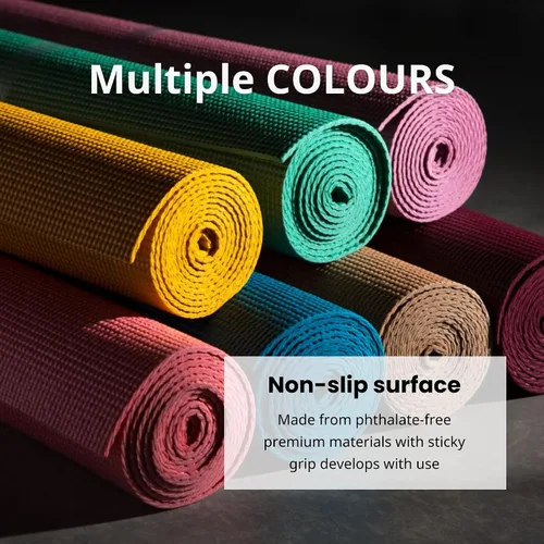 Vista 5 de Everyday Yoga Estera Deluxe, espaciosa de 72"x24" antideslizante para cómodos entrenamientos en casa, extra gruesa de 3-5mm