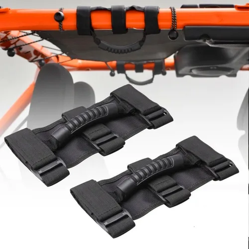 Vista 4 de KAFEEK Mango de barra antivuelco compatible con Jeep Wrangler TJ YJ JK (paquete de 2)