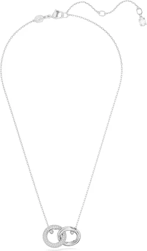 Vista 2 de SWAROVSKI Collar con colgante Dextera con lazo entrelazado y cristales transparentes