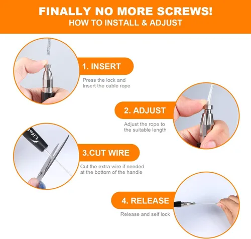 Vista 3 de Jump Rope, High Speed Weighted Jump Rope - Premium Quality Tangle-Free - Self-Locking Screw-Free Design - Jump Ropes for Fitness - Skipping Rope for