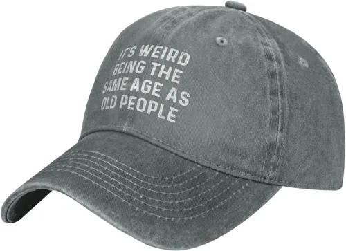 Vista 2 de It's Weird Beings - Gorra de béisbol ajustable con la misma edad que los ancianos