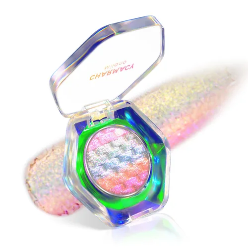 Vista 15 de CHARMACY Star Bomb - Sombra de ojos multicolor con purpurina, paleta de sombras de ojos que cambian de color, sombras de ojos en crema altamente