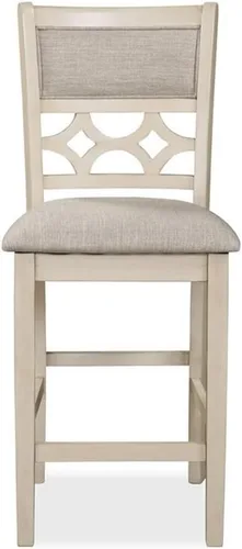 Vista 8 de New Classic Furniture Mitchell - Mesa de comedor, color beige y marrón