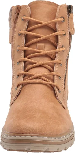Vista 2 de CLIFFS BY WHITE MOUNTAIN Zapatos Kelsie - Botines para mujer con cordones, Blanco