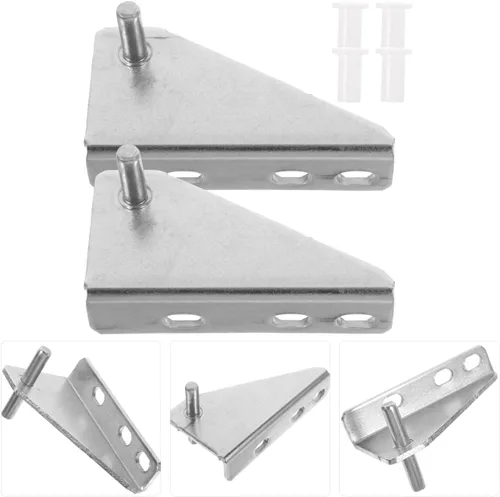 Vista 5 de 2 unids bisagras de nevera bisagras refrigerador puerta congelador reemplazo refrigerador pequeño suministro reparación congelador xiaobing acero